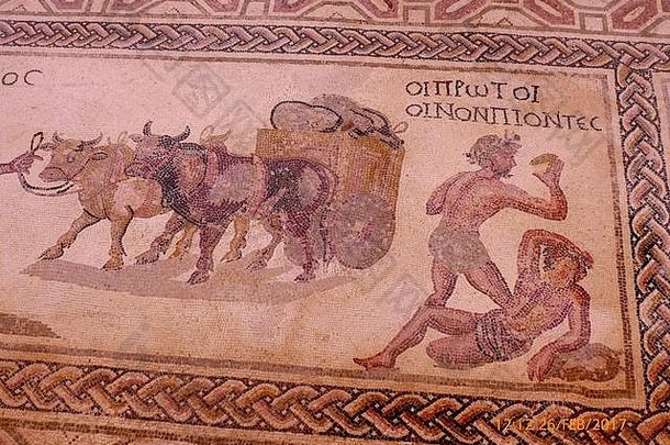 塞浦路斯帕福斯的希腊和罗马时代马赛克