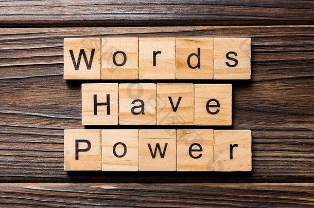 单词权力词写木块单词权力文本表格概念
