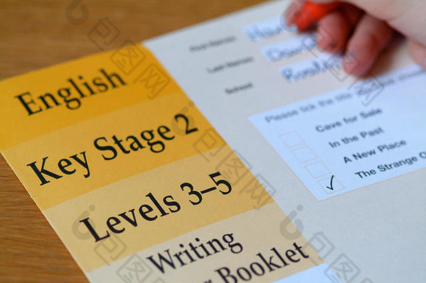威尔士加的夫罗思公园小学英语关键阶段2级SATS考试