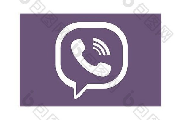 毒蛇标志。Viber是一种流行的即时消息和IP语音应用程序。Viber应用程序。乌克兰哈尔科夫——2020年6月15日