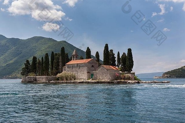 黑山的斯维蒂奥勒岛（圣乔治岛）及其小本笃会修道院博卡·科托尔斯卡（又名科托尔湾）