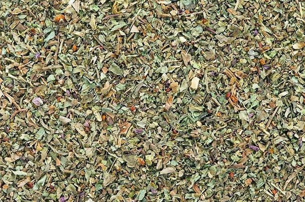 地面干罗勒甜蜜的罗勒纹理完整的框架背景香料烹饪草世界植物医生