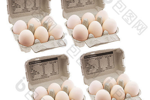 鸡蛋盒上的鸡蛋