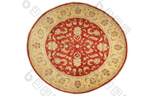 圆圆形轮地毯地毯伊朗伊朗波斯波斯中间东区域地区亚洲小北东南西