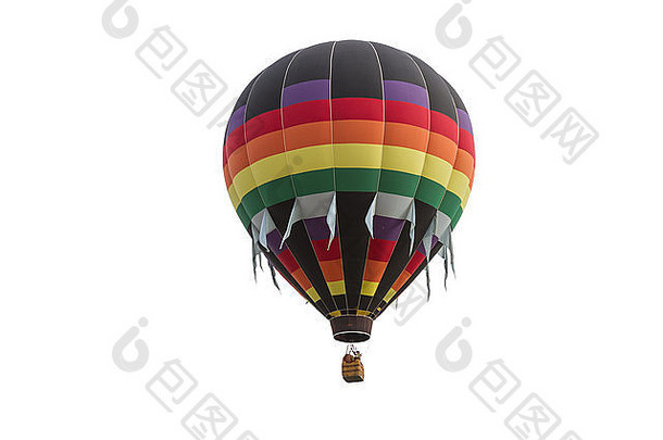 新墨西哥州阿尔伯克基市半空中热气球的特写镜头