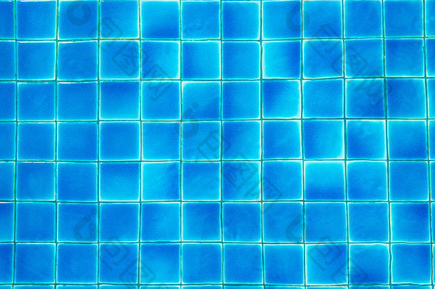 前视图游泳池蓝色的扯掉水摘要背景
