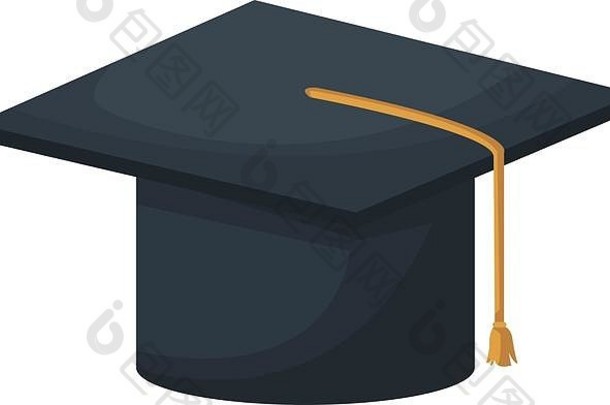 毕业帽教育学院成就图标