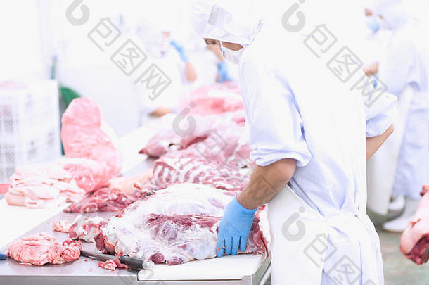 屠夫切割肉表格肉行业