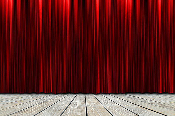 木剧院阶段<strong>红色</strong>的窗帘