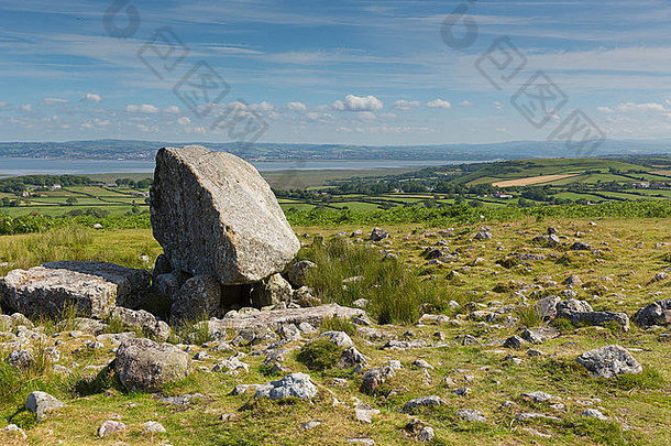 阿尔瑟斯石新石器时代墓地塞芬布莱恩山高尔半岛南威尔士<strong>英国旅游</strong>景点