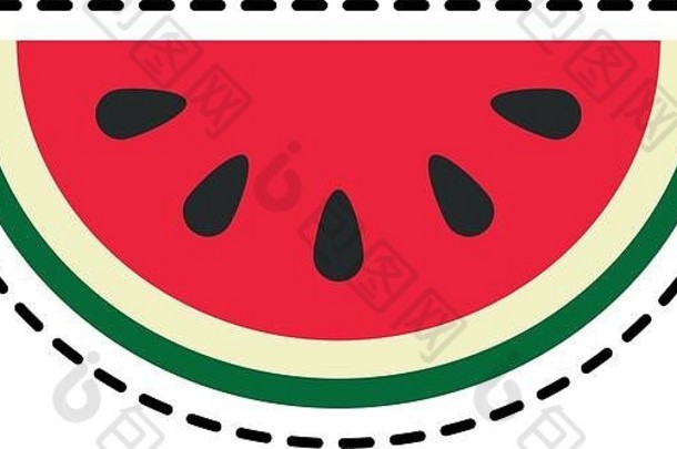 西瓜水果图标