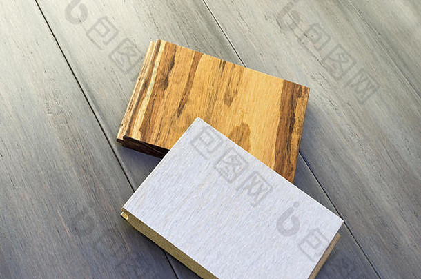 木地板上样品舌头槽设计白色橡木桉树硬木物种在竹子宽板材地板上