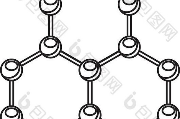 分子结构隔离图标设计