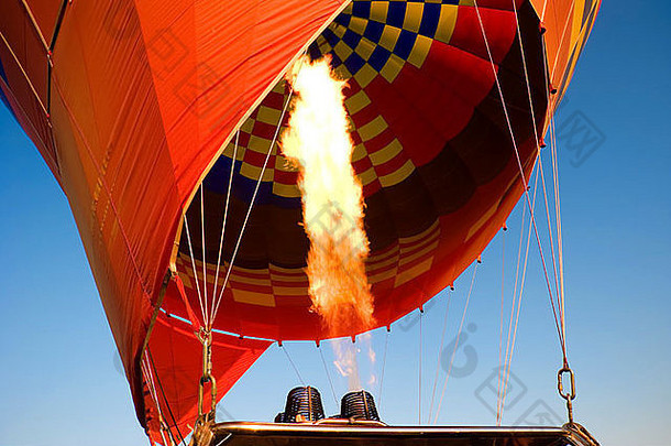 气体燃烧器填充热空气气球