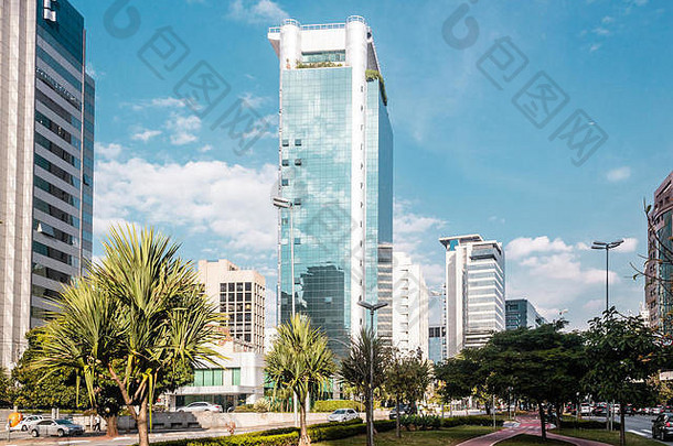 巴西圣保罗（巴西）建筑物和街道照片