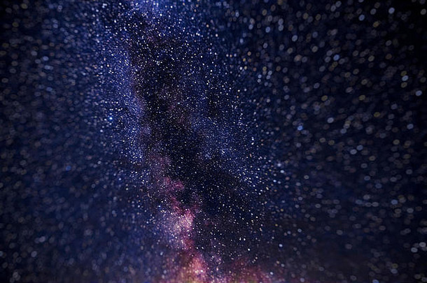夜空中的星星，宇宙，银河，照片中的噪音，阿尔泰，西伯利亚，俄罗斯