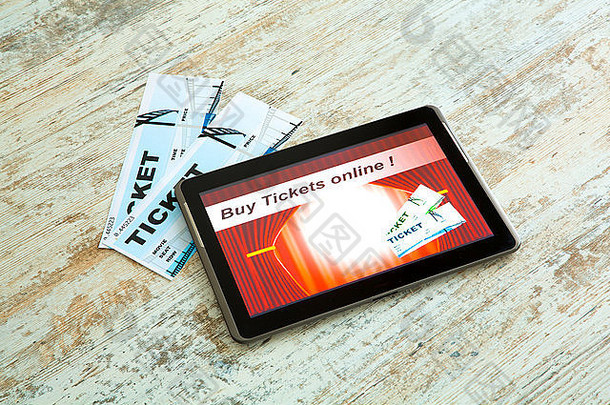 使用移动设备或平板电脑在线购买电影票。