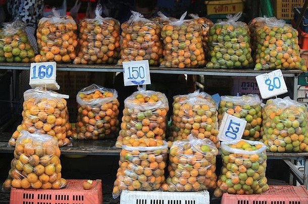 橘子普通话橙色泰国街