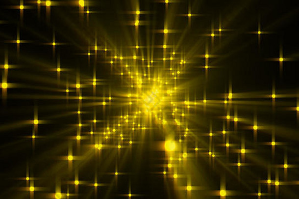 具有光泽和线条的恒星爆炸，3d渲染计算机生成的背景