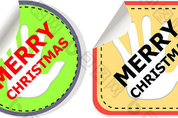 快乐圣诞节独特的圣诞节设计元素伟大的设计元素祝贺卡片横幅传单快乐一年