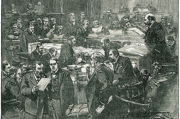 1894年会见伦敦县议会英国自由党政治家
