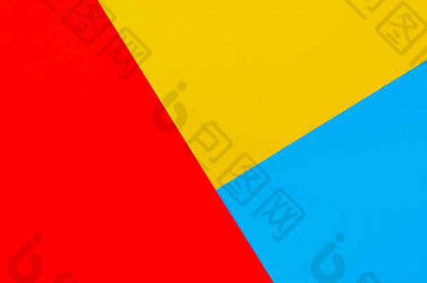 颜色论文几何平作文背景黄色的红色的蓝色的音调