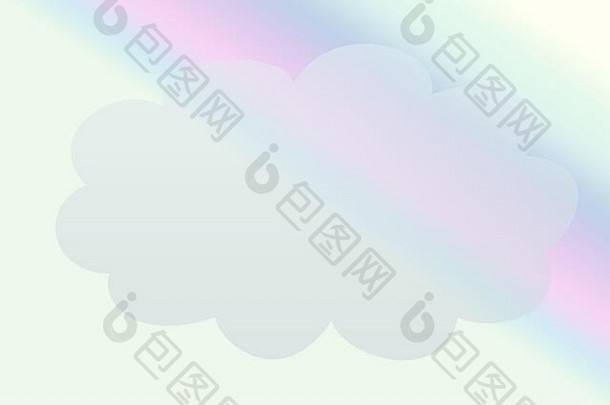 在彩色彩虹渐变背景上抽象出美丽简单的空污点云设计。