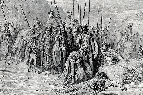 高加米拉战役后，<strong>亚历山大</strong>大帝来到垂死的大流士身边，为他安排了一个合适的葬礼。