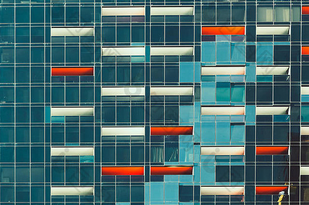 窗户高上升建筑市中心墨尔本澳大利亚