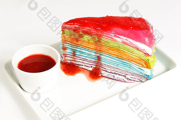 草莓彩虹蛋糕