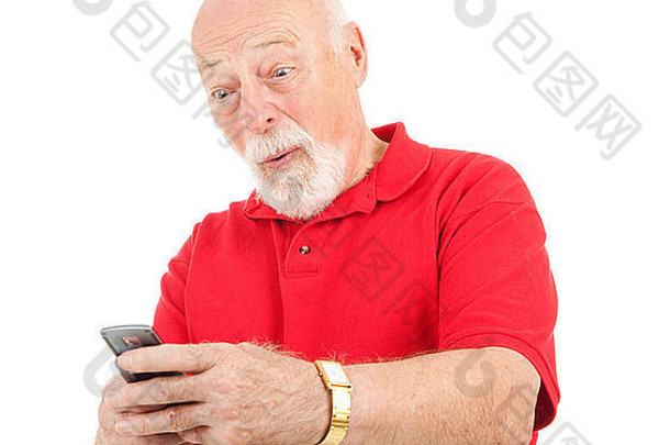 这位老人在手机上收到一<strong>条令</strong>人惊讶的短信