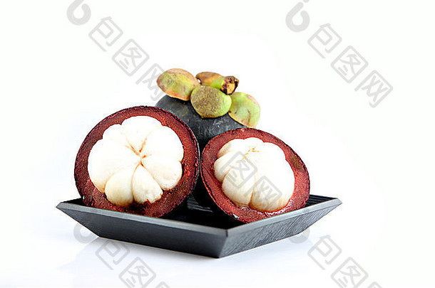 山竹果是泰国风味甜美的国产水果。