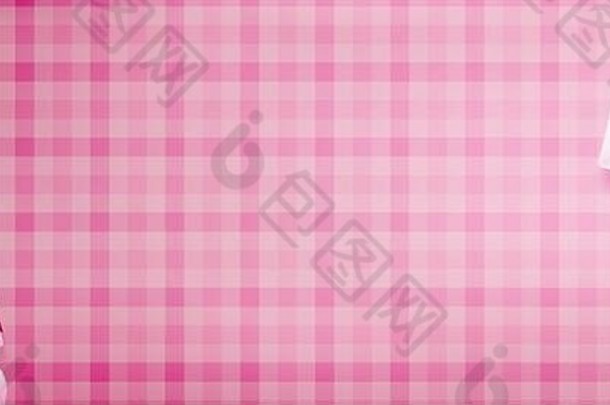 甜蜜的横幅包括礼物盒子粉红色的苏格兰背景一边现实的心形状