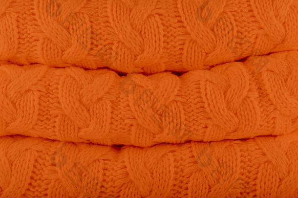 黄褐色橙色潘通色卡时尚颜色秋冬季织桩温暖的舒适的首页时尚颜色概念水平