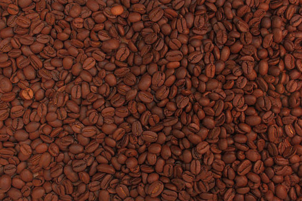 烤<strong>咖啡</strong>豆背景。<strong>咖啡</strong>饮料的香气成分。特写平静色调棕色<strong>纹理</strong>。
