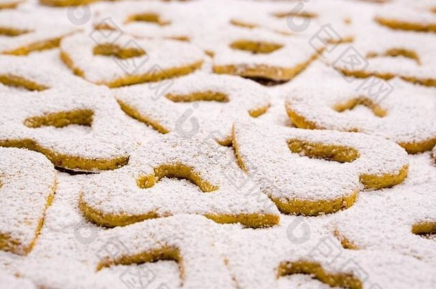 圣诞节醋栗spitzbuben自制的饼干较低的巴伐利亚德国