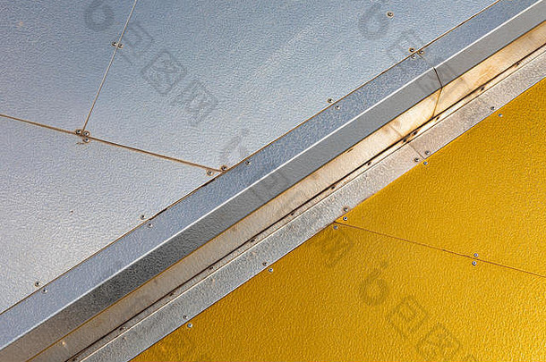 对角联合色彩鲜艳的黄色的灰色的铝钢面板