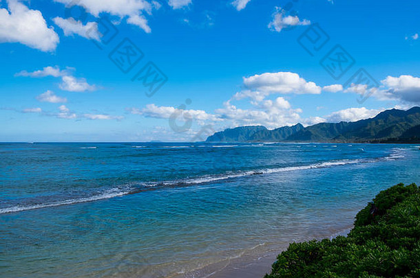 夏威夷瓦胡岛热带天堂海滩