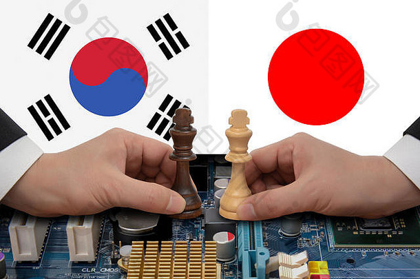 南韩日<strong>贸易</strong>争端表达了国际象棋游戏