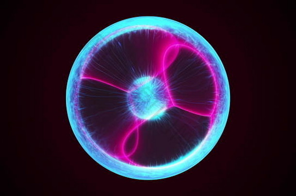 魔法orb电脑生成的背景呈现能源内部球