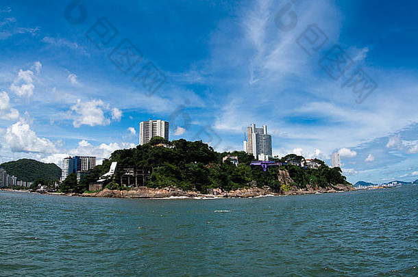伊尔哈·波恰特（波恰特岛）圣保罗州圣文森特海岸，巴西