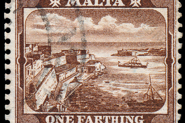 马耳他约邮票印刷马耳他显示法新约