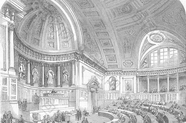 1852年法国参议院<strong>会议</strong>。<strong>图文</strong>并茂的伦敦新闻