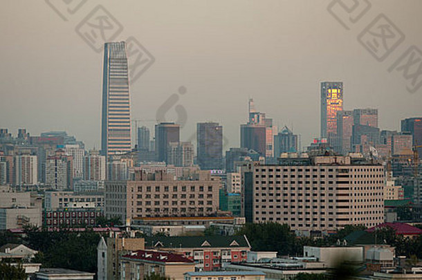中国北京一座城市的建筑