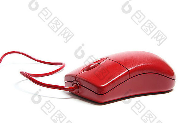 红色的电脑鼠标