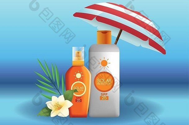 夏季广告用太阳能保护瓶产品