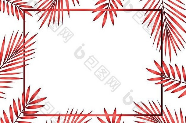 快乐快乐圣诞节红色的树分支机构框架