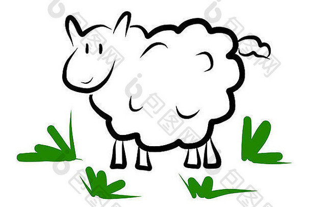 羊的插图