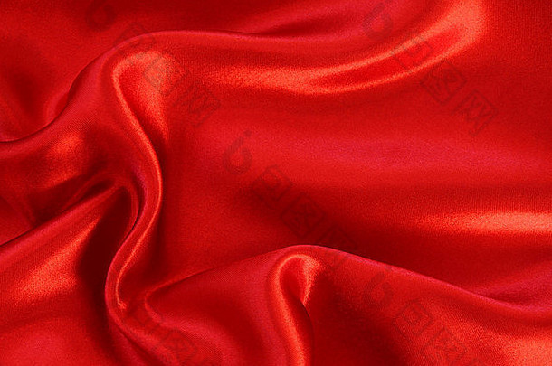 光滑的红色丝绸可以用作背景