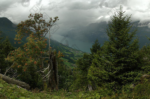 瓦伦西号是在瑞士阿尔卑斯山<strong>的</strong>暴风雨中从弗卢姆塞堡拍摄<strong>的</strong>